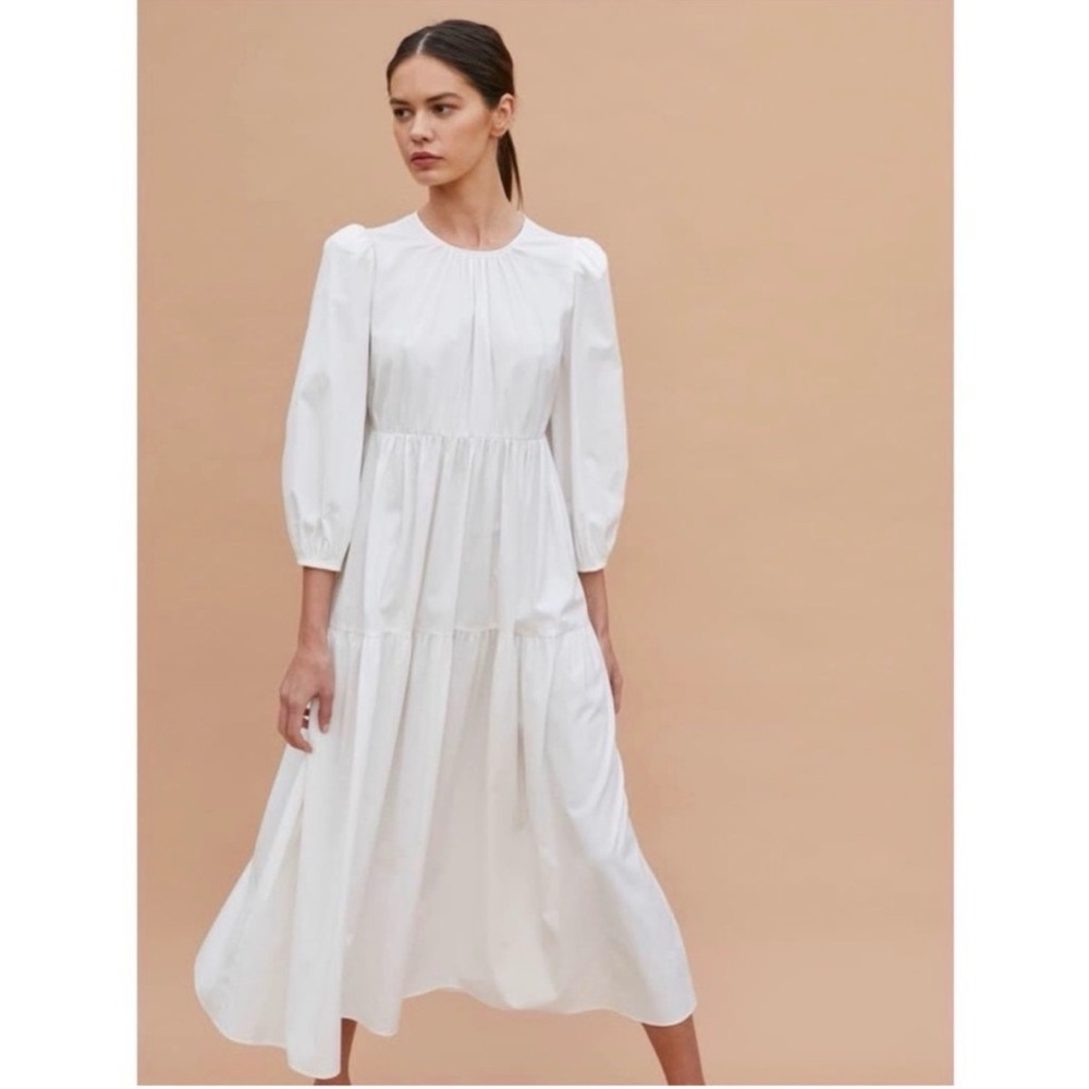 Reformation White Midi Dress